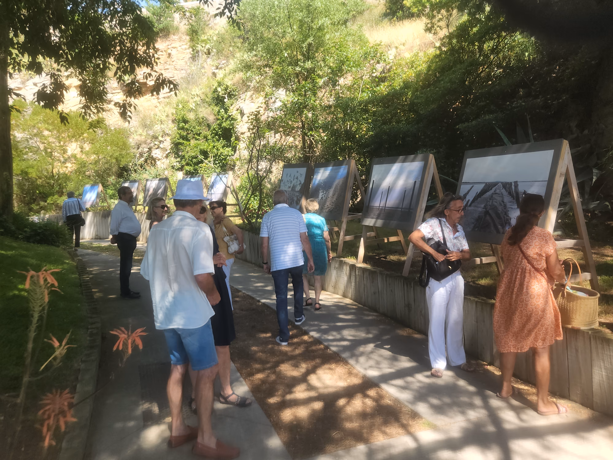 Exposition de Pierre Thiebaut au Jardin Paul Valéry, Sète